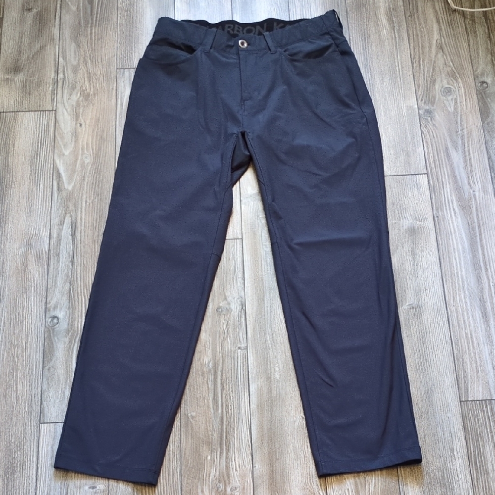 Karbon Men's Grey Charcoal Casual Pants  33x30